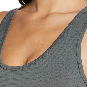 Camisetas sin mangas de algodón sin mangas para mujer Ropa de gimnasio transpirable con logotipo frontal Casual Nuevo estilo en stock para la venta - Product Image 5