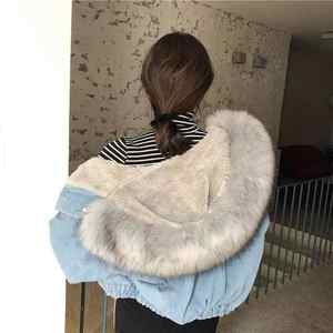 Woman Jacket Hooded Denim stylish womens casual outerwear trendy hooded denim jacket long sleeve jeans coat for <b>ladies</b> - Product Image 3