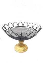 Support à gâteau en métal à 2 niveaux, en bois, qualité supérieure, dernier design, pour exposer les mariages, les fêtes d'hôtel et les tables de service. - Product Image 3