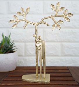 Sculpture d'accent de table en métal pour la décoration de la maison, décoration de table moderne, hôtel de luxe, restaurant, fabrication en Inde, vente en gros - Product Image 4