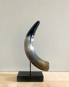 Support artisanal en corne de buffle, design moderne, écologique, corne noire, dernier article décoratif pour salon intérieur, maison royale - Product Image 4