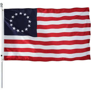 Paquete de 2 Banderas de Estados Unidos de Betsy Ross, 3x5, para Exteriores, 13 Estrellas, Estilo Colonial Vintage, Bandera de EE. UU. Resistente (Betsy) - Product Image 5
