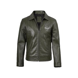 Chaqueta de Cuero Personalizada para Hombre, Corte Ajustado, Estilo Motociclista, Chaqueta de Cuero Sintético, Ropa Casual de Invierno, Moda Urbana - Product Image 1