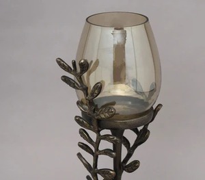 เชิงเทียนใบไม้สไตล์วินเทจสุดหรูเหมาะสำหรับเพิ่มเสน่ห์ให้กับการตกแต่งบ้านที่ทันสมัยและอบอุ่นมีสไตล์ - Product Image 3