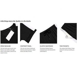 Ropa de hombre de talla grande, chándales de 2 piezas de verano, conjunto de pantalones cortos, chándal Unisex, camisetas de manga corta y pantalones cortos, conjuntos para hombre 2025 - Product Image 5