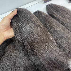 Paquets de cheveux Yaki raides crépus bruts prix de gros de l'usine paquets droits crépus vierges vietnamiens - Product Image 5