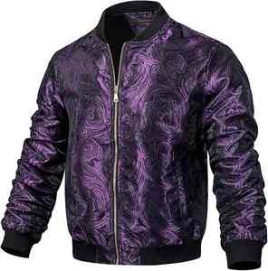 Nouvelle veste bomber ajustée pour homme, vêtement de sport décontracté, col montant, fermeture éclair, cuir léger, vêtements d'extérieur printemps automne - Product Image 1