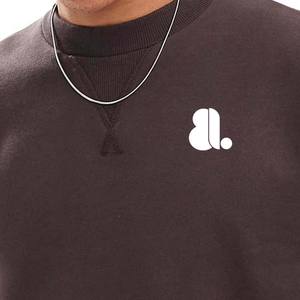 Hombres de gran tamaño 100% algodón transpirable peso pesado polar estampado patrón gota hombro Casual estilo Vintage venta al por mayor Sudadera con capucha - Product Image 6