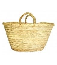 Natural <b>Baskets</b> Natural Handmade Straw <b>Basket</b> Two Handles Minimalist Design Open Top Straw Lining Model 10 for Home Decoration - Product Image 3