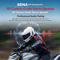 Headset Bluetooth SENA C30 untuk Helm Motor, Unit Terintegrasi untuk Helm Full Face, Interkom Mesh untuk Berkendara Motor