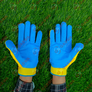 Guantes de bateo de cuero cómodos con puños cortos y logotipo personalizado para juegos de béisbol y sóftbol en tallas para jóvenes y adultos - Product Image 3
