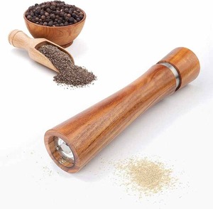 International Style Natural Wooden Mini Salt and Pepper <b>Shakers</b> Set Cute for Your Kitchen - Product Image 2