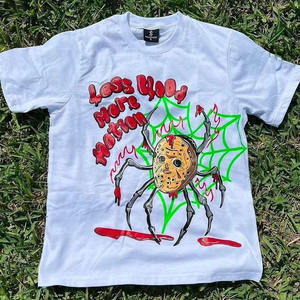 Services OEM Imprimer Streetwear T-shirts graphiques Blanc 100% coton respirant vêtements d'été unisexe T-shirt surdimensionné personnalisé - Product Image 6