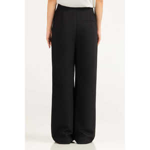 Pantalon en crêpe taille haute à jambes larges WM-TRC-SS26-606, style coupe droite printemps - Product Image 1