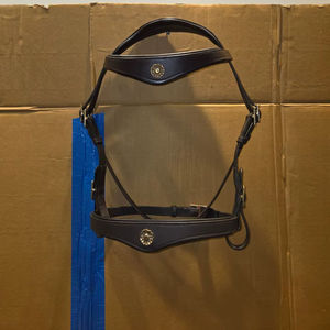 Bridon de cheval en cuir espagnol intelligent MH Global Exports MH-HB-64, best-seller, logo personnalisé, emballage personnalisable - Product Image 1