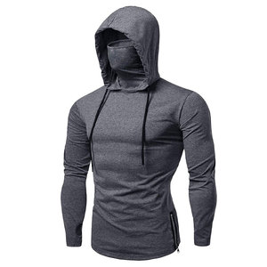 Sudadera con Capucha de Manga Larga para Hombre, para Gimnasio y Entrenamiento, de Algodón y Felpa, de Secado Rápido, para Otoño - Product Image 1