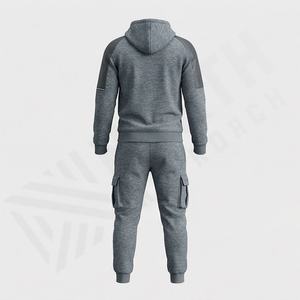 Survêtement pour homme, intérieur doux, extérieur respirant, fermeture éclair réglable sur le devant, adapté aux sports quotidiens, salle de sport, tenue athlétique - Product Image 2