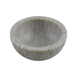 Cuenco para servir con diseño de mármol natural único, frutas secas, cuencos decorativos para frutas, centro de mesa de piedra Natural gris pulido - Product Image 1