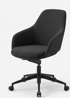 Nouvelle Tendance Vizyon Chaise de Salle à Manger Scandinave Moderne Rembourrée avec Dossier Aile, Pieds en Métal et Rembourrage en Mousse Moulée, Mobilier de Maison