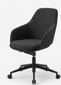 Nouvelle Tendance Vizyon Chaise de Salle à Manger Rembourrée Moderne avec Dossier Aile, Pieds en Métal, Design Minimaliste, Non Pliable, pour Maison, Bureau, École - Product Image 1