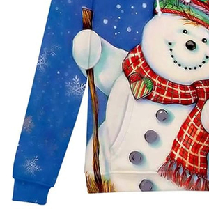 Pull à capuche en molleton de coton 100% pour homme et femme Sweat-shirt de Noël personnalisé pour les vacances d'hiver Technique de sublimation - Product Image 6