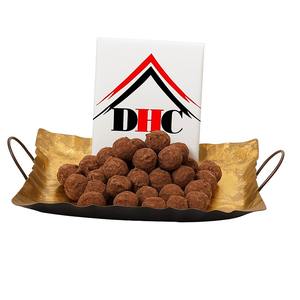 La bandeja de chocolate de metal para bodas, fiestas o eventos corporativos mejora su presentación con su encanto atemporal y acabado refinado - Product Image 2