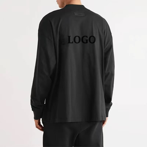 Sweat-shirt à manches longues décontracté pour homme, de haute qualité, en gros, style streetwear, col rond, dos floqué - Product Image 2