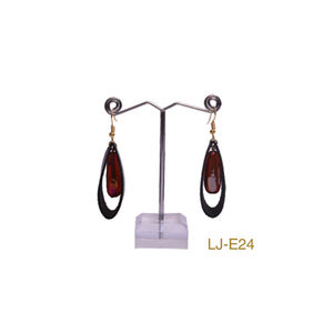 Pendientes colgantes de cuero de Color negro de estilo creativo para mujer accesorios pendientes de tuerca de cuero PSDS - Product Image 2