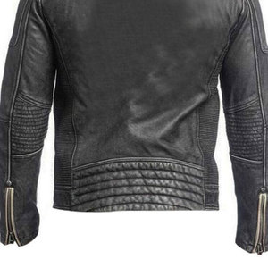 Veste en cuir pour homme au design élégant et nouveau, manches longues, col à capuche, tissu en toile, veste d'hiver tendance avec logo personnalisé sur le devant - Product Image 5
