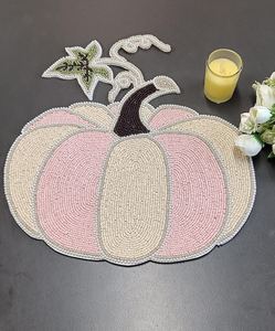 ที่ชาร์จทรงกลมทำด้วยมือสำหรับการรับประทานอาหารสุดหรูและของตกแต่งวันหยุดลูกปัดทำมือไม่เหมือนใครที่รองจานบนเฟอร์นิเจอร์บ้าน - Product Image 5