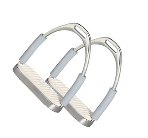 Recién llegado, estribos de doma, empuñadura de seguridad ligera de aluminio, ajuste cómodo ajustable, suministro de fábrica ecuestre - Product Image 6