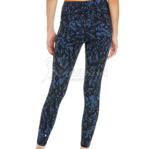 Leggings pour femmes à taille haute, respirants, à séchage rapide, en tricot, matière Spandex/Polyester, haute qualité, quantité en gros - Product Image 2