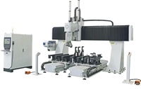 Routeur Cnc ATC 5 axes à double quatre têtes pour accoudoir Dossier de chaise Chaise en contreplaqué Chaise en bois Fabrication de ST-1212 Cnc Router