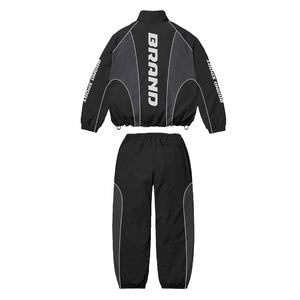 Pakistan Factory's New Custom Logo Trajes de chándal para hombre Premium Knit Cotton Windbreaker Jogger Sets Panel impreso Private Winter - Product Image 2