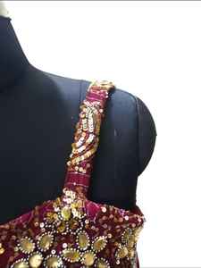 Robe Maxi bohème ornée de perles à la main, robe longue de soirée brodée en or, dos orné - Product Image 2