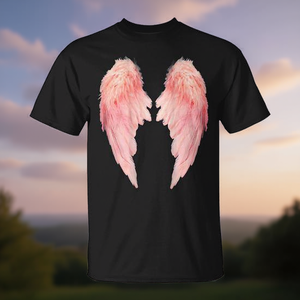 เสื้อยืดลายปีกนางฟ้าสีชมพูด้านหลัง ประเภทสินค้าส่งเสริมการขาย - Product Image 3