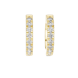 Pendientes de Aro con Diamantes de Laboratorio de 0.24ct para Mujer, Claridad VVS-VS EF, Oro de 18KT, 14KT, 10KT y Plata 925, Oro Rosa, Amarillo, Blanco - Product Image 3
