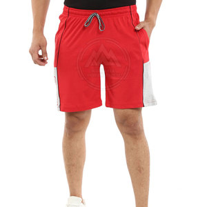 Pantalones cortos deportivos informales de alta calidad totalmente personalizados patrón sólido Cierre de cintura elástica lona ecológica precio bajo al por mayor - Product Image 1