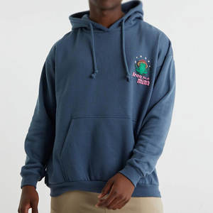 Oversized Fit Unisex for Puff Print Hoodie for Winter Urban <b>Aesthetic</b> High-Density Chest Graphic Hooded Collar - Product Image 2