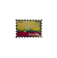 Hebilla de cinturón de aleación de zinc con diseño personalizado, colorida, de esmalte suave, decoración para refrigerador Rio, troquelado e impresión, moderna, tradicional, de élite.