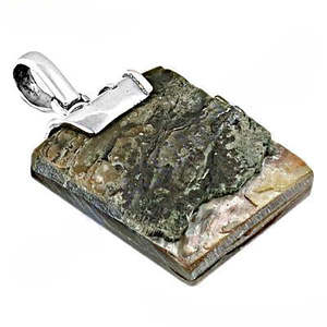 Colgante de Plata 925 con Piedra Preciosa para Mujer, Joyería Artesanal de Piedra Natural con Baño de Rodio, Colgantes con Dijes - Product Image 1