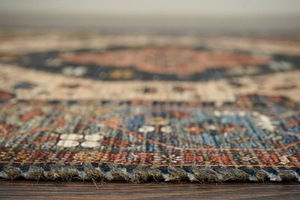 Handwoven Eco-Friendly <b>Boho</b> Persian Design <b>Rug</b> Jute Chenille Flat Pile with High Pile Height Stylish Home Decor - Product Image 4