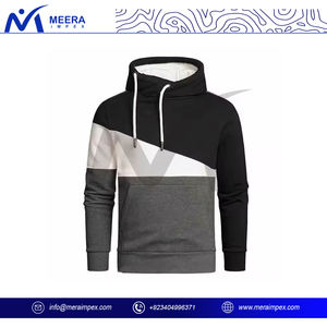 2025 vente chaude plaine multicolore sweats à capuche surdimensionnés pour hommes Logo personnalisé 100% coton tissu bas quantité minimale de commande pull épais sweats à capuche - Product Image 2