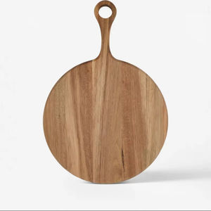 Bloc à découper rond en bois - Product Image 1