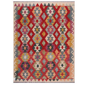 Maimana Afghanistan Kilim <b>Rug</b> 198 X 153 cm <b>Area</b> <b>Rugs</b> & <b>Sets</b> - Product Image 1
