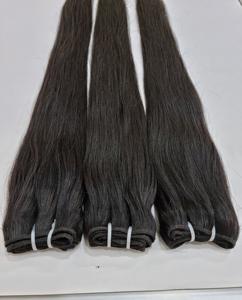 Trame à double tirage Extensions de cheveux brésiliens Remy bon marché Extensions de cheveux humains indiens bruts droits de haute qualité exportés - Product Image 2