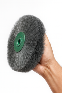 Brosse à roue en fil de fer galvanisé très demandée pour le nettoyage des tuyaux, des tubes et des canaux métalliques, disponible au prix d'exportation - Product Image 2