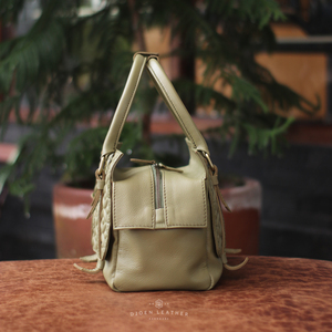 กระเป๋าถือหนังมะกอกคุณภาพสูงทำมือกระเป๋าถือคู่พร้อมรายละเอียดหัวเข็มขัดที่ทันสมัยหรูหราจากงานฝีมืออินโดนีเซีย - Product Image 2