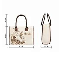 Sac fourre-tout en toile de coton durable et écologique, motif tournesol personnalisé, avec logo sur mesure, poignée supérieure, pour usage quotidien et transport alimentaire