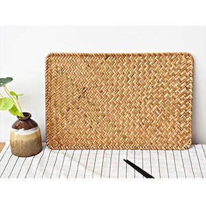 Trendy Hand-Woven Rectangular Rattan <b>Placemats</b> OEM Customized Cane & Rattan Products Manufacturer From India - Product Image 3